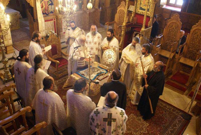 Η Θεία Λειτουργία του Αγίου Γρηγορίου του Θεολόγου στον Καθεδρικό Ναό Καστοριάς