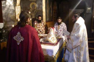 Ο Επίσκοπος Αριανζού κ. Βαρθολομαίος στον Ιερό Ναό Αγίου Γεωργίου Καστοριάς