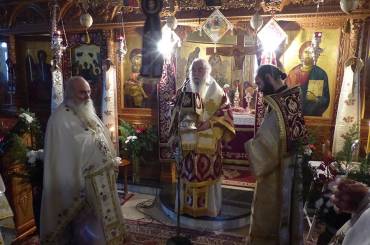 Ο Μητροπολίτης Καστοριάς στον εορτάζοντα Καθηγούμενο της Ιεράς Μονής Αγίας Παρασκευής Βασιλειάδος (ΦΩΤΟ)