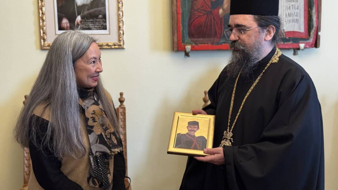 Στὸν Μητροπολίτη Καστορίας κ. Καλλίνικο, ἡ νέα Πρέσβης τοῦ Καναδᾶ στὴν Ἑλλάδα κ. Sonya Thissen