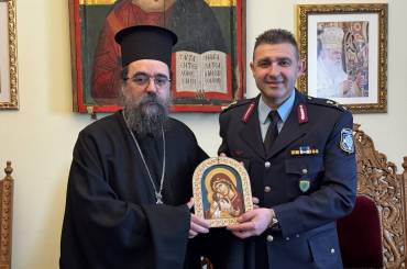 Ἐπίσκεψη τοῦ νέου Περιφερειακοῦ Διευθυντῆ Ἀστυνομίας Δυτικῆς Μακεδονίας κ. Νικολάου Ἔξαρχου στὸν Μητροπολίτη Καστορίας κ. Καλλίνικο